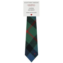 Boys All Wool Tie Woven And Made in Scotland in Gunn Ancient Tartan