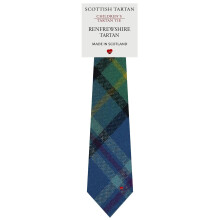 Boys All Wool Tie Woven And Made in Scotland in Renfrewshire District Tartan