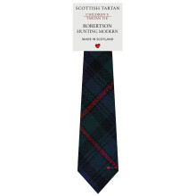 Boys All Wool Tie Woven And Made in Scotland in Robertson Hunting Modern Tartan
