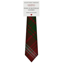 Boys All Wool Tie Woven And Made in Scotland in Duke of Rothesay Modern Tartan