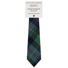 Boys All Wool Tie Woven And Made in Scotland in Farquharson Ancient Tartan