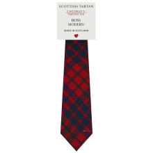 Boys All Wool Tie Woven And Made in Scotland in Ross Modern Tartan