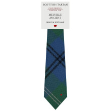 Boys All Wool Tie Woven And Made in Scotland in Melville Ancient Tartan