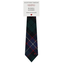 Boys All Wool Tie Woven And Made in Scotland in Russell Modern Tartan