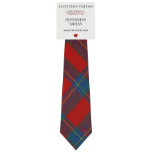 Boys All Wool Tie Woven And Made in Scotland in Inverness Tartan