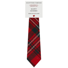 Boys All Wool Tie Woven And Made in Scotland in Scott Modern Tartan