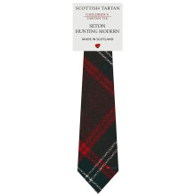 Boys All Wool Tie Woven And Made in Scotland in Seton Hunting Modern Tartan