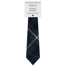 Boys All Wool Tie Woven And Made in Scotland in Lamont Modern Tartan