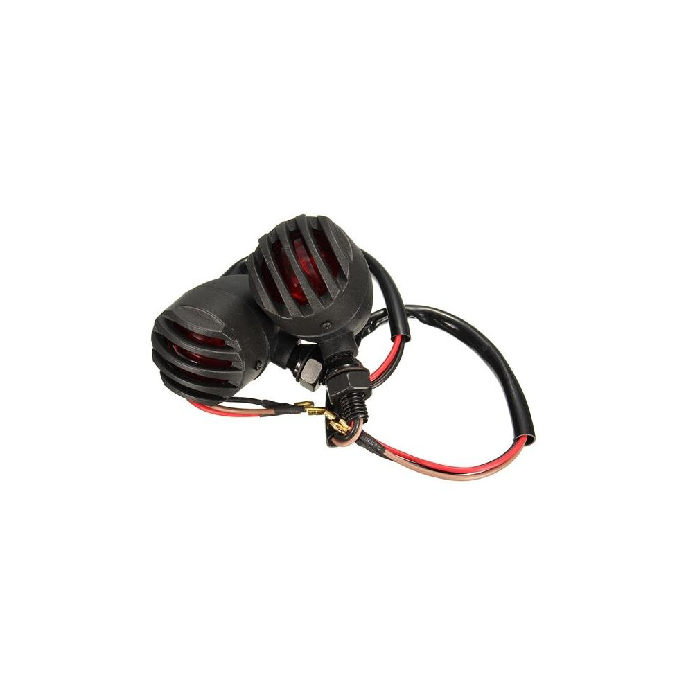 2 Pcs Turn Signal Bullet Blinker Indicator For Harley Honda Yamaha Ducati Kawasaki Red/Light 4191026597523