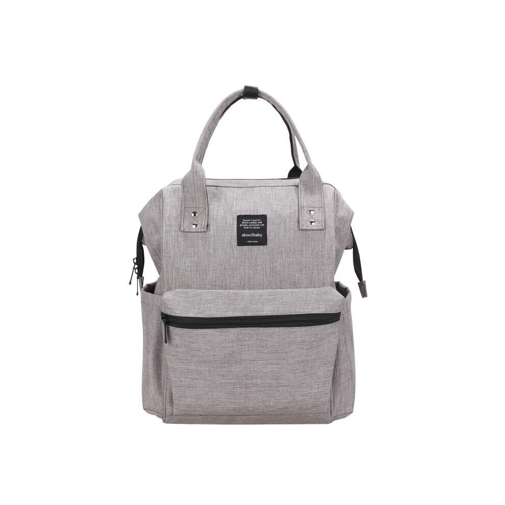 Large Capacity Diaper Nappy Mummy Bag Tote Maternity Baby Care Travel Backpack Nursing Bag Color Gray