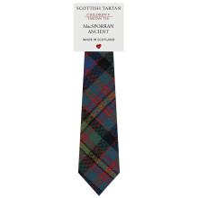 Boys All Wool Tie Woven And Made in Scotland in MacSporran Ancient Tartan