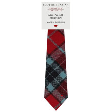 Boys All Wool Tie Woven And Made in Scotland in MacTavish Modern Tartan