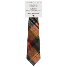 Boys All Wool Tie Woven And Made in Scotland in Dundee City Tartan