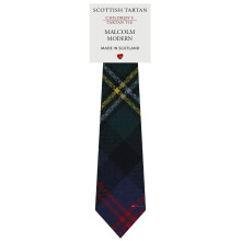 Boys All Wool Tie Woven And Made in Scotland in Malcolm Modern Tartan