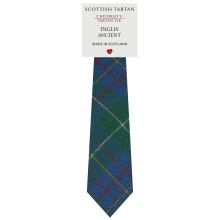 Boys All Wool Tie Woven And Made in Scotland in Inglis Ancient Tartan