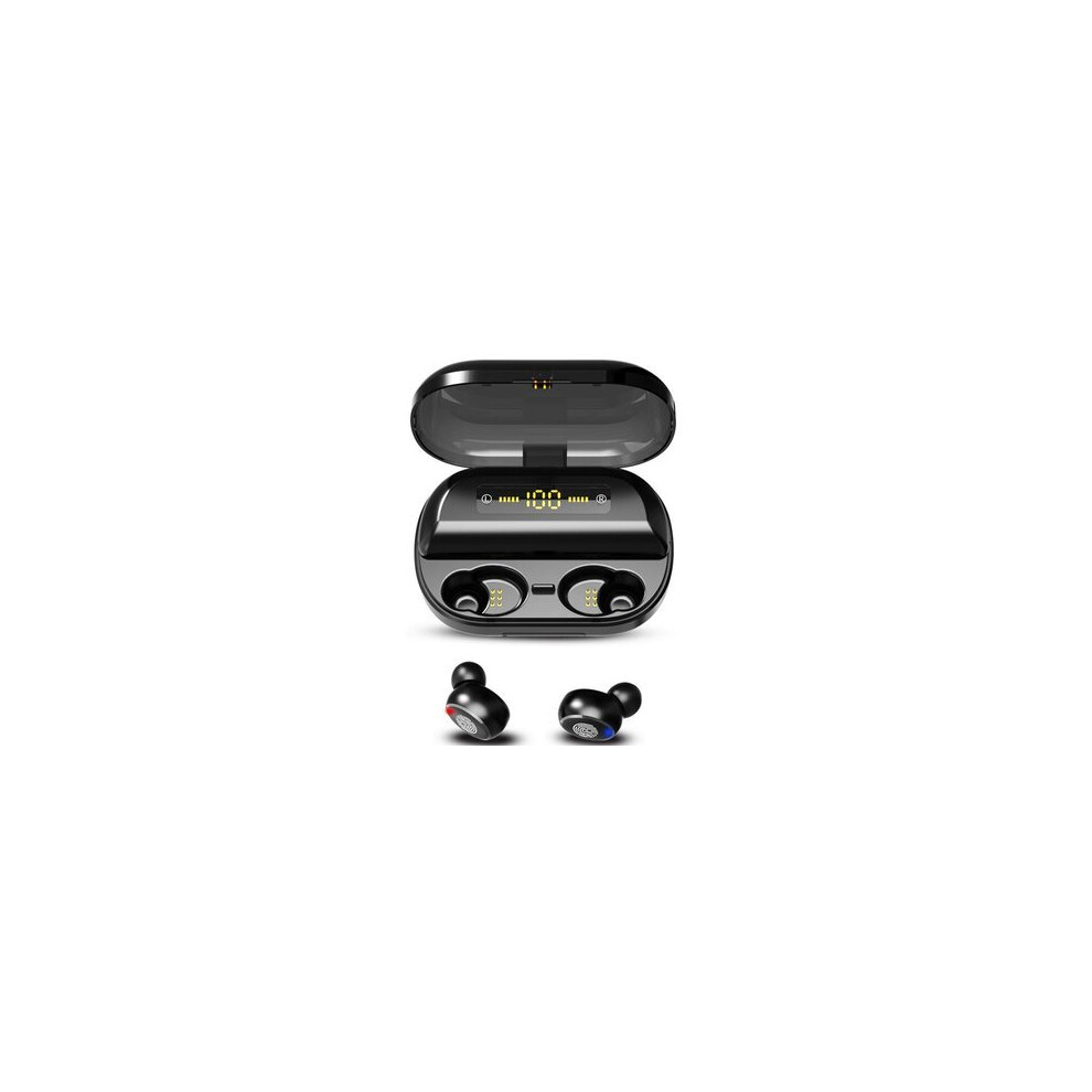 Tws Bluetooth 5.0 Earphone Cvc8.0 Noise Cancelling Stereo 2400Mah Power Bank Ipx7 Waterproof Headphone With Mic 2400Ma Capacity 840079324498