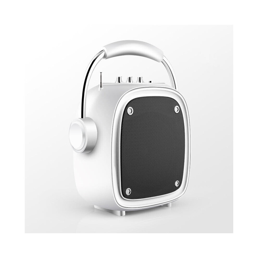 Portable Bluetooth 10W Wireless Speaker Subwoofer Outdoor Loudspeaker Support Tf Card U Disk Aux Fm Color White 840079307064