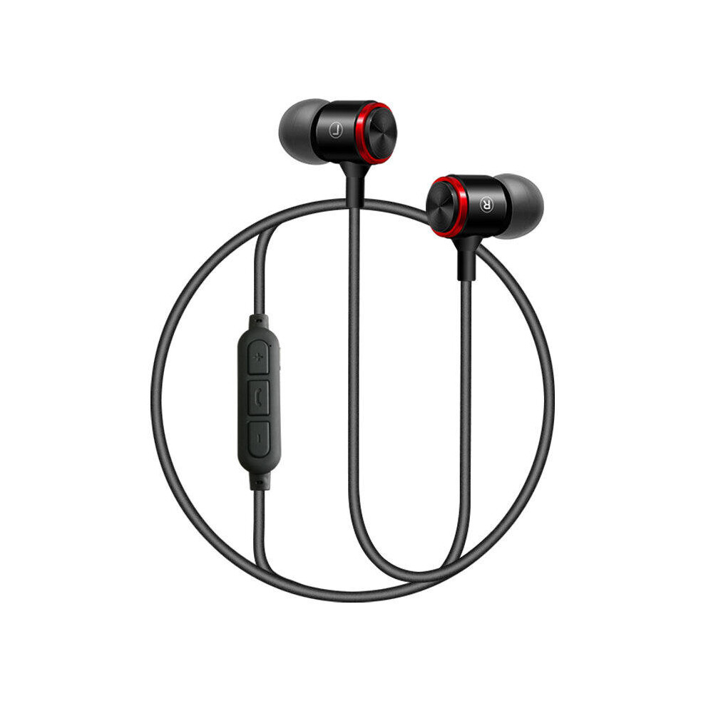 E3b Wireless Bluetooth Super Bass Headphones In-Ear Neckband Earphone For Ios Android Phones Red 840079324337