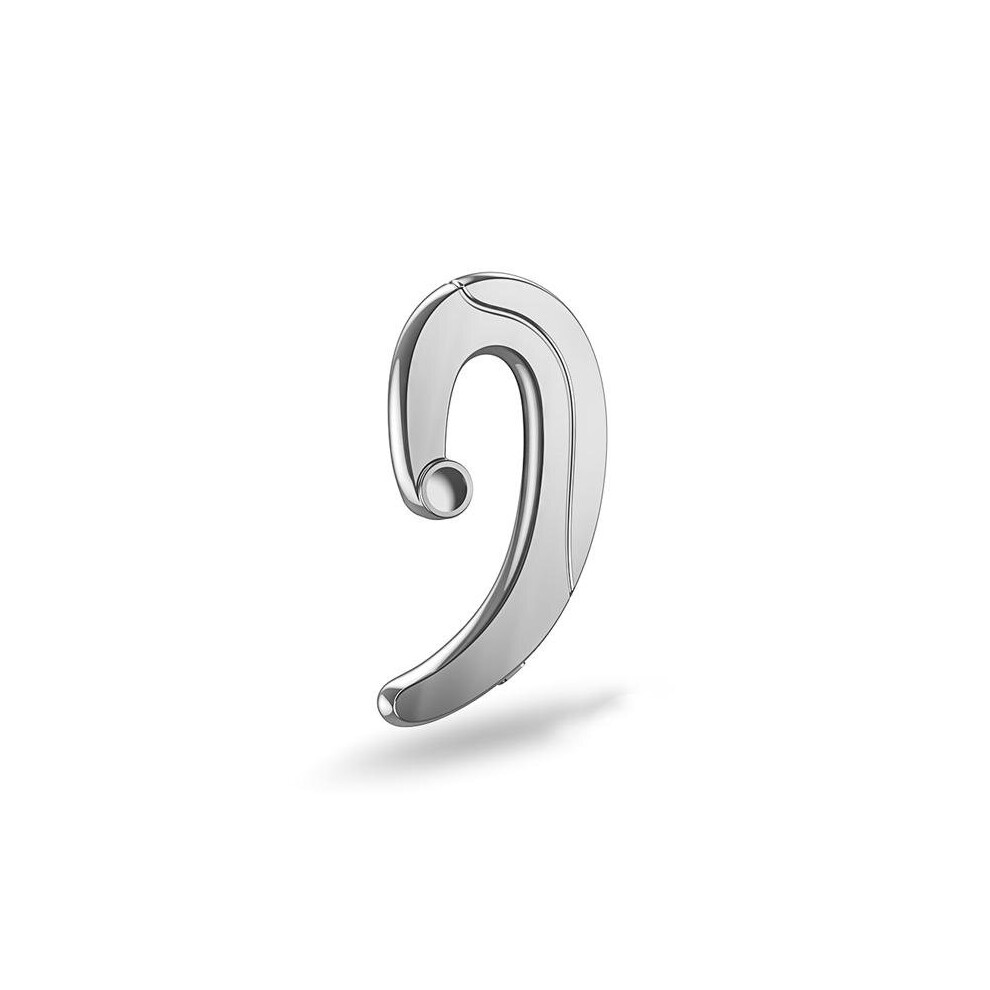 P1 Ultrathin Earhook Bluetooth Earphone With Mic Cvc 6.0 Noise Cancelling Color Silver 840079321794
