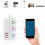 D222 Smart WIFI APP Control Power Strip with 3 US Outlets Plug 3 USB Fast Charging Socket App Control Work Power Outlet 2