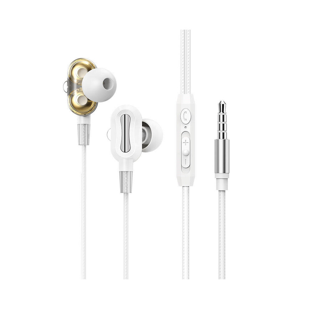 Bm41 Universal 3.5Mm Music Hifi Earphone Headphones With Mic For Smartphones Color White 840079320650