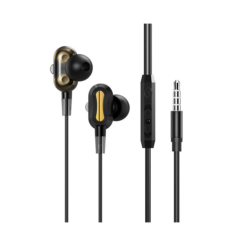 Bm41 Universal 3.5Mm Music Hifi Earphone Headphones With Mic For Smartphones Color Black 840079320643