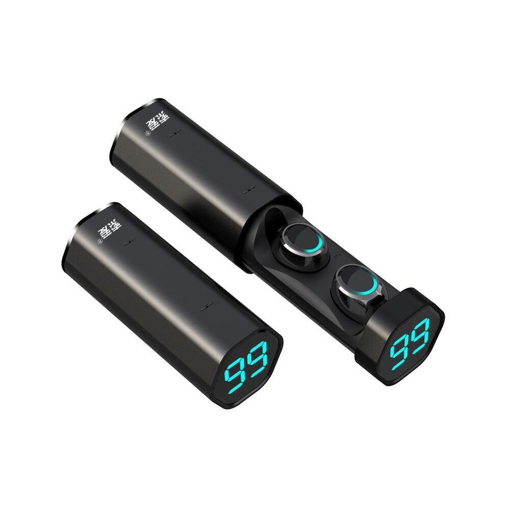 [Bluetooth 5.0] T2 Tws Earphone Led Battery Display Smart Touch Binaural Call Ipx5 Waterproof Color Black 840079318022