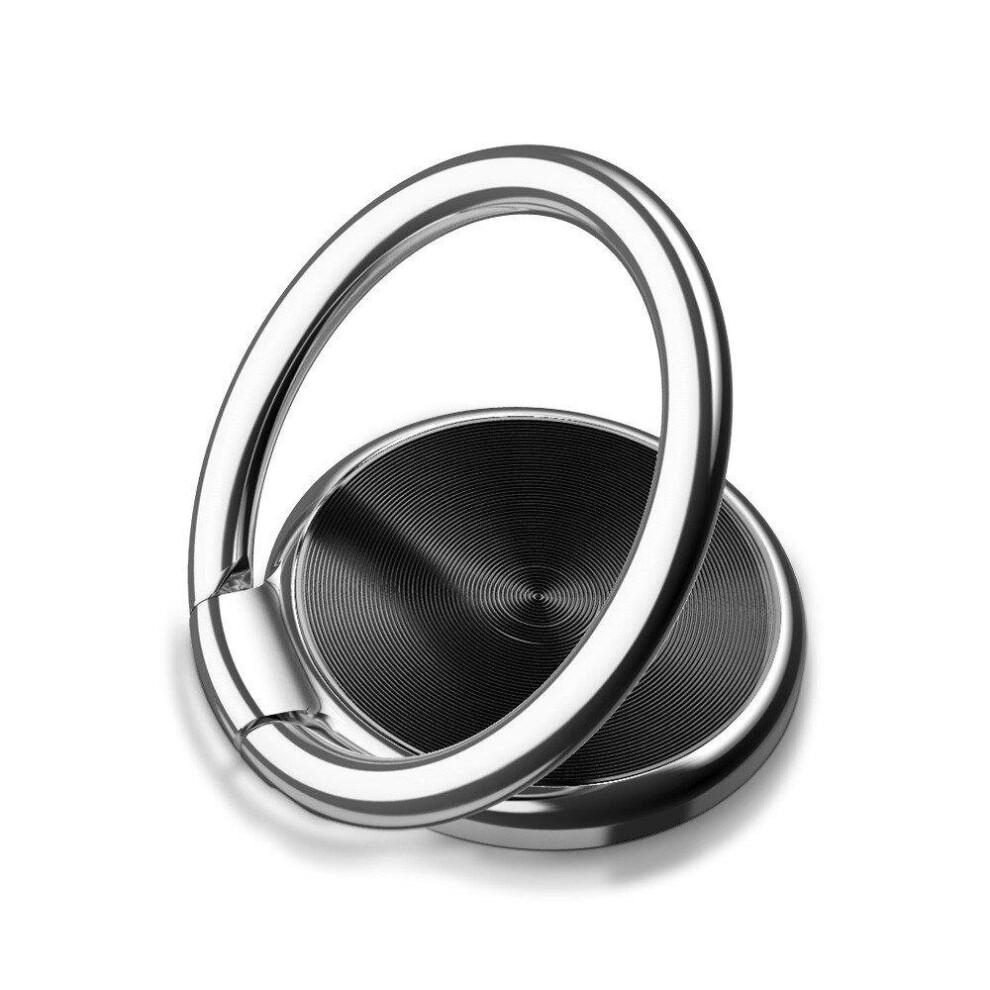 3 Pcs Metal 360 Degree Rotation Finger Ring Holder Desktop Bracket For Iphone Mobile Phone Color Black 840079331908