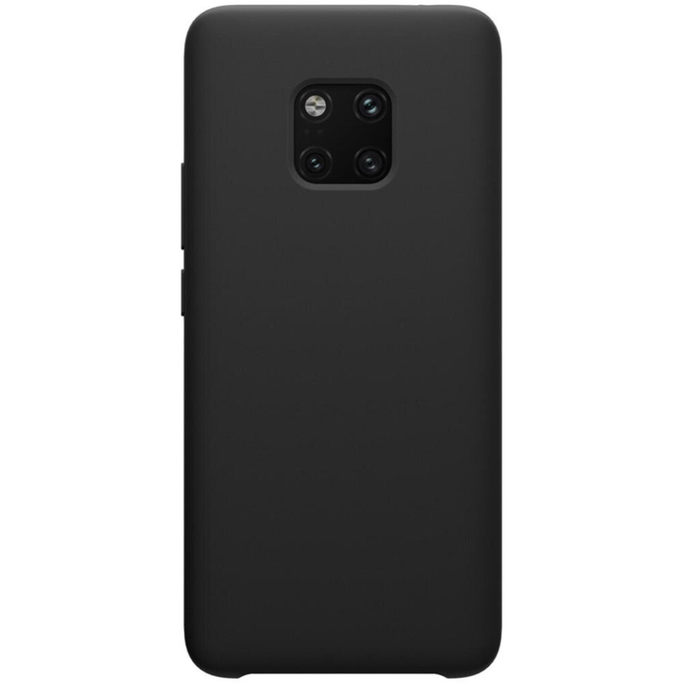 Smooth Shockproof Liquid Silicone Rubber Back Cover Protective Case For Huawei Mate 20 Pro Color Black 840079102959