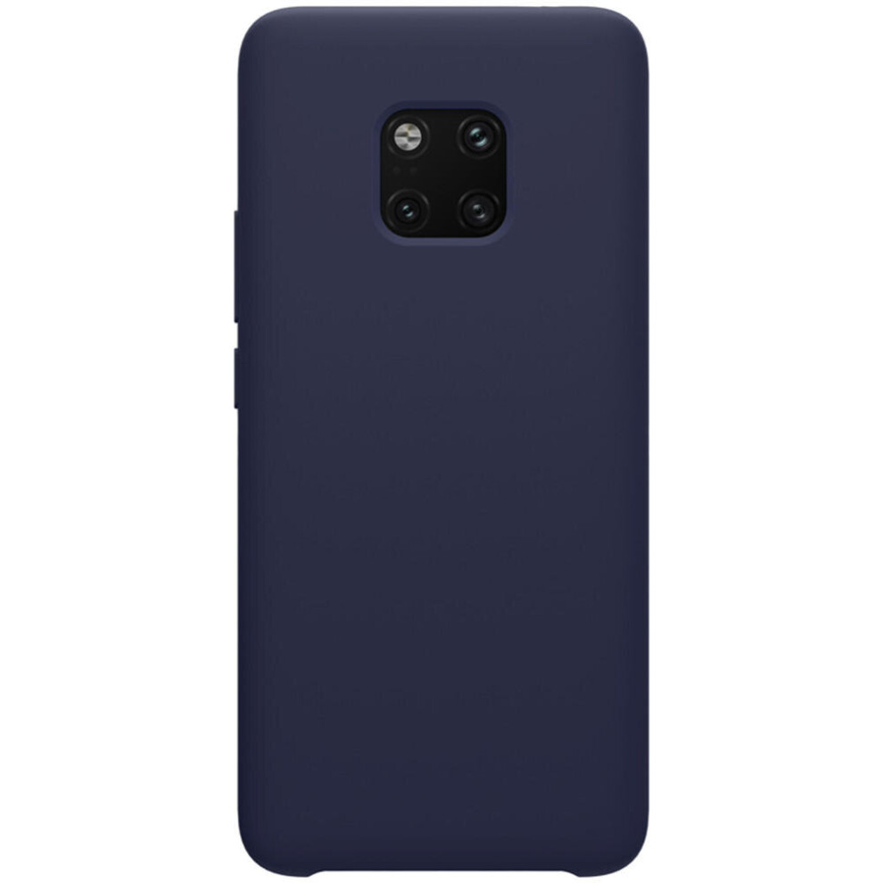 Smooth Shockproof Liquid Silicone Rubber Back Cover Protective Case For Huawei Mate 20 Pro Color Blue 840079102966