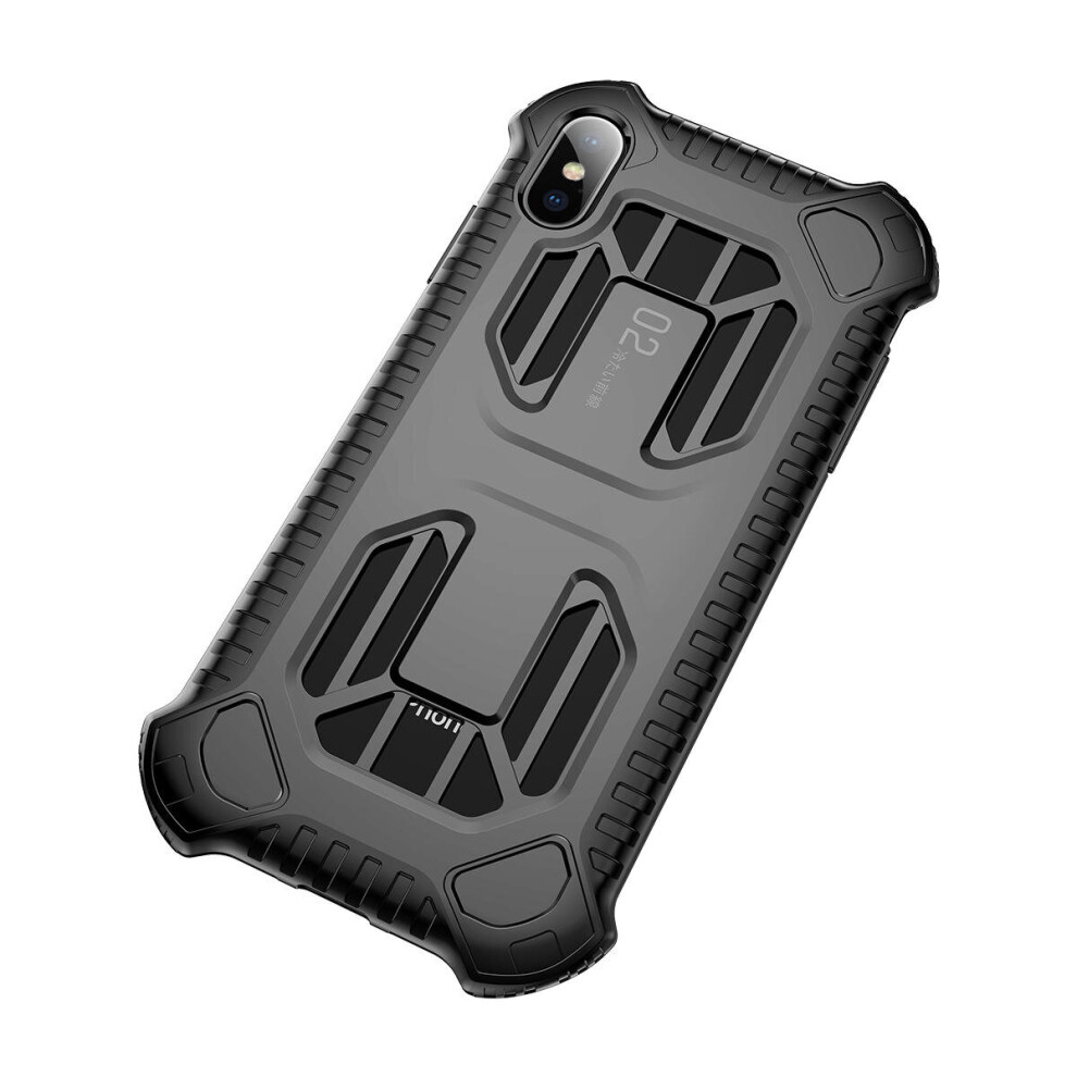 Armor Protective Case For Iphone Xs Shockproof Heat Dissipation Back Cover Color Black 840079107831