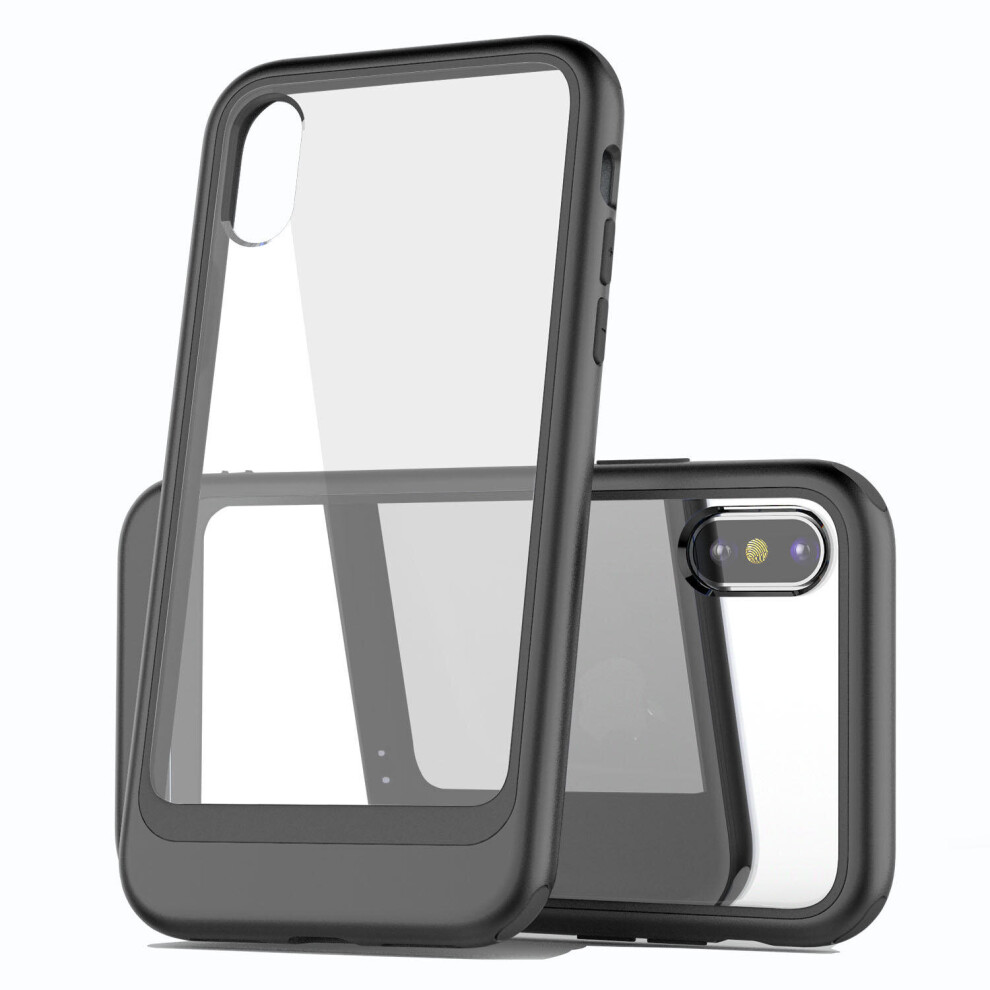 Clear Transparent Protective Case For Iphone X Shockproof Air Cushion Corners Tpu Case Color Black 840079092496