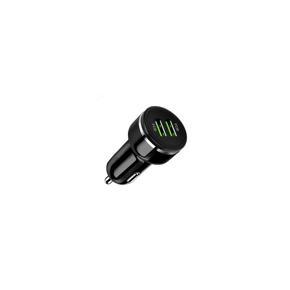 18W Dual Qc3.0 Usb Fast Car Charger With Led For Oneplus 5T 6 Xiaomi 6 Mix 2S S9+ Light 840079116642