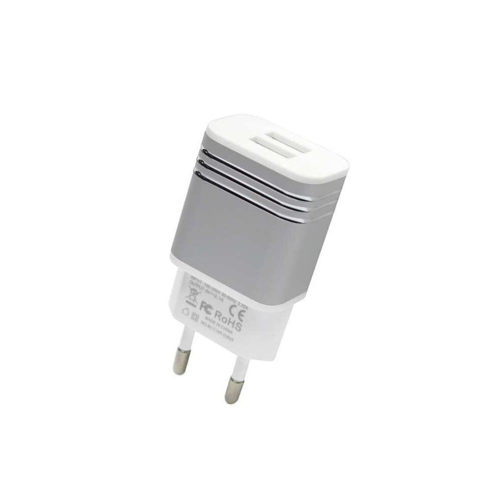 2Pcs Eu Plug 5V 2.1A 10.5W Dual Usb Fast Charging Usb Charger For Samsung Galaxy S9 Xiaomi Huawei 840079123343
