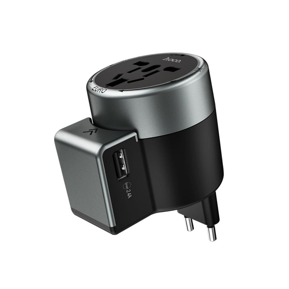 Ac4 Dual Port Rotating Charging Universal Converter Usb Charger For Mobile Phone 840079123374