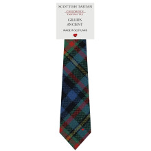 Boys All Wool Tie Woven And Made in Scotland in Gillies Ancient Tartan