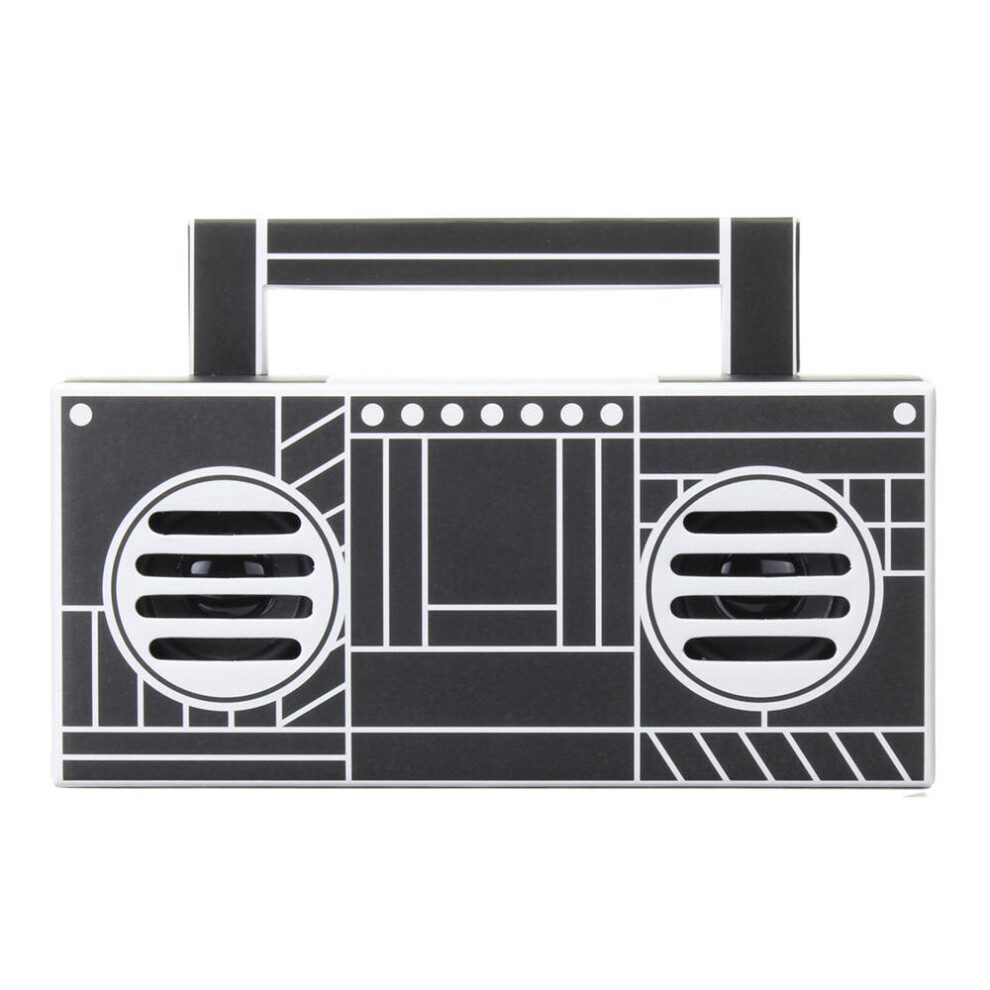 Wireless Bluetooth Portable Rechargeable Waterproof Speaker Soundbar Loudspeaker Tf Mp3 Built-In Mic Blackwhite Color 840079324214