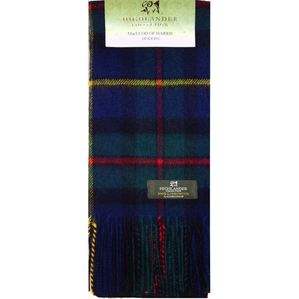 MacLeod Of Harris Modern Tartan Scarf Lambswool-image-OPC-P79FRHK-NEW