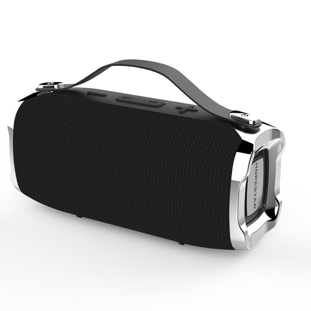 H36 Portable Bluetooth Speaker Dual Units Ipx6 Waterproof Tf Card Fm Radio Bass Speaker Color Black 840079103772
