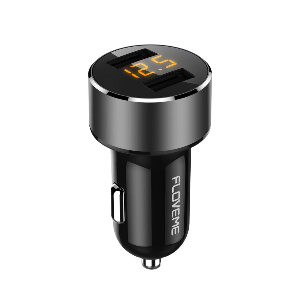 3.6A Led Display Voltage Detect Dual Usb Quick Chargeing Mini Car Charger For Samsung S10+ Huawei Mate20 Xiaomi Redmi Note8 Tablet 840079320476