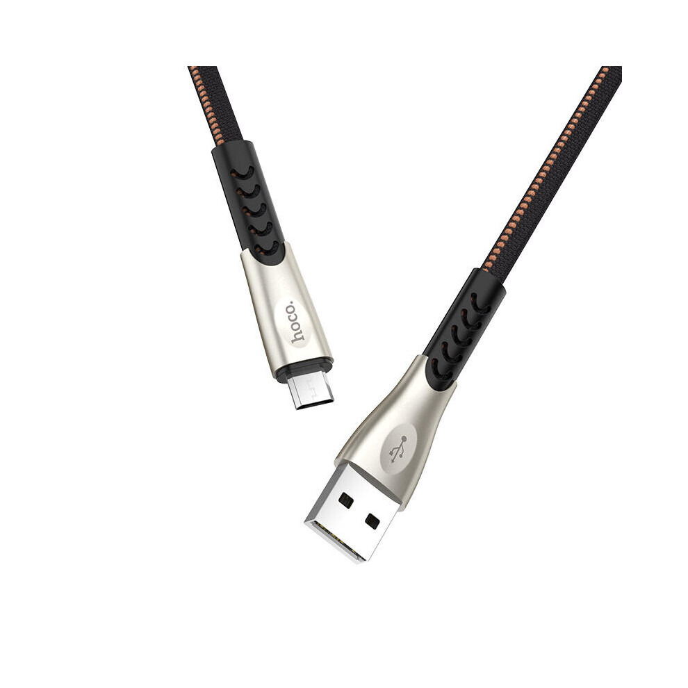 Woven Cloth 1.2M 2.4A Type-C Fast Charging Data Cable For Samsung Xiaomi Huawei Color Black 840079102515