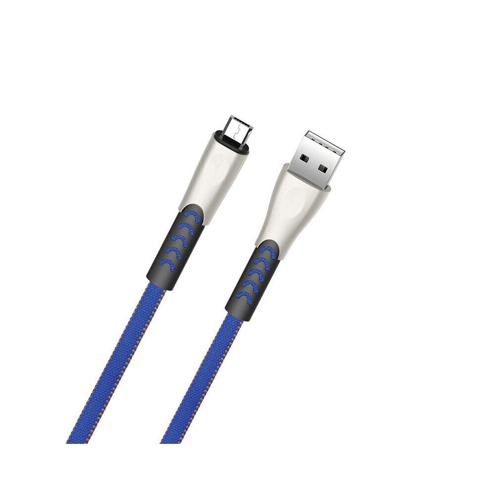 Woven Cloth 1.2M 2.4A Type-C Fast Charging Data Cable For Samsung Xiaomi Huawei Color Blue 840079102522