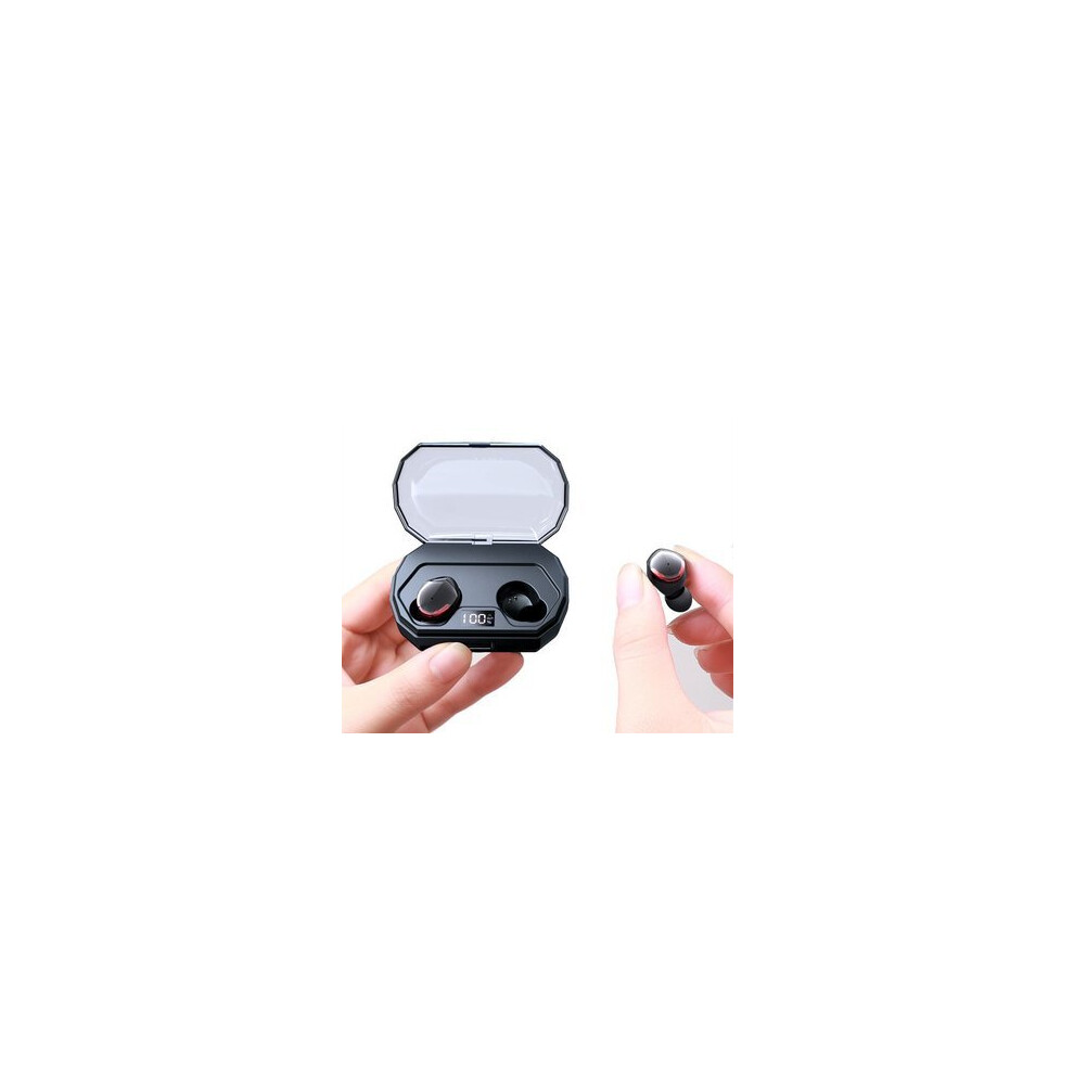 [Bluetooth 5.0] Tws Wireless Earbuds Smart Touch Ipx6 Waterproof Stereo Earphone With 2000Mah Charging Box Power Bank 840079315557