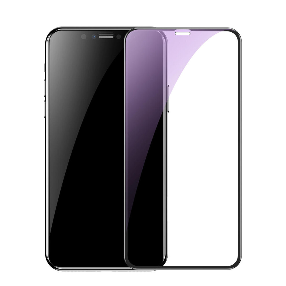 0.26Mm Anti Ray Scratch Resistant Tempered Glass Screen Protector For Iphone Xs Max Blue/Light 840079107909