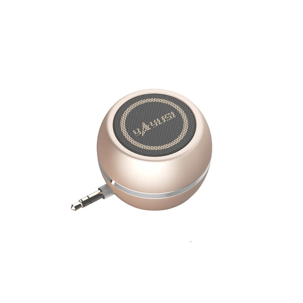 A5 Mini Portable 3.5Mm Plug Stereo Speaker External Amplifier Color Golden 840079325037