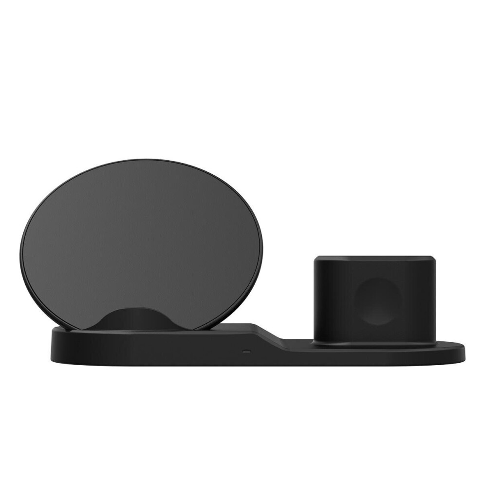 3 In 1 Fast Qi Wireless Charger Stand Dock For Iphone 8 X Xs Watch Iwatch Airpod Black 840079304469