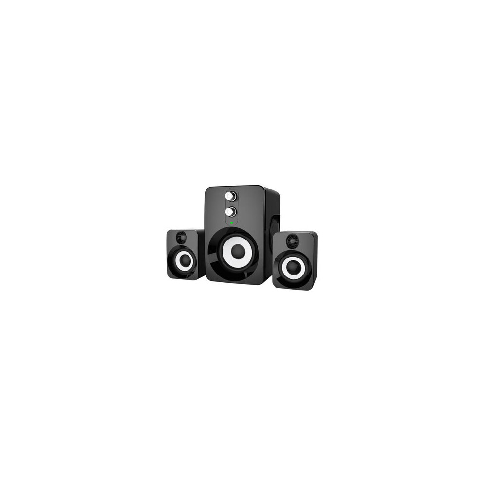 2.1 Stereo Speaker Usb 3.5Mm Aux Heavy Bass For Mobile Phone Computer Laptop Color Black 840079100344