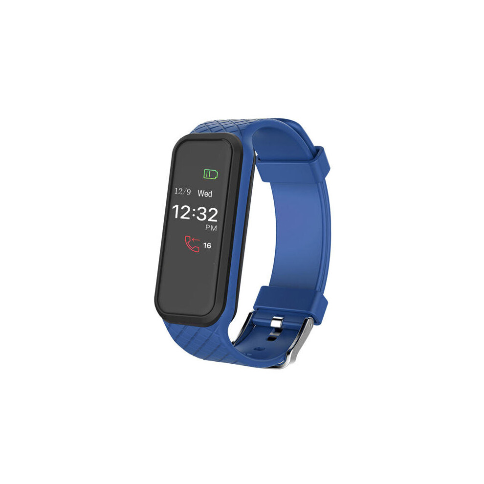 Blue X3 Blood Pressure Heart Rate Monitor Pedometer Fitness Tracker Tooth Smart Wristband Color