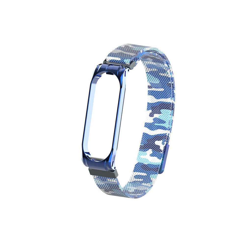 Camouflage Metal Watch Band Watch Strap Replacement For Xiaomi Miband 4 03 Color Grey 840079322272