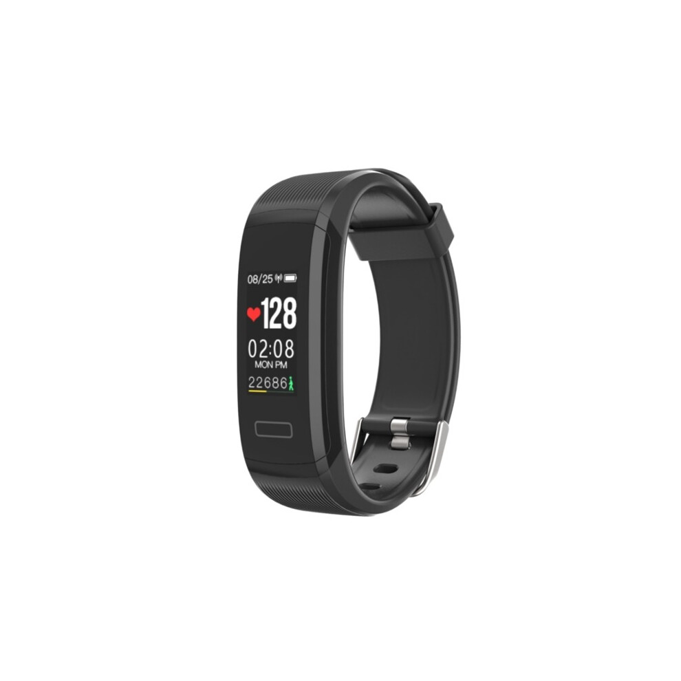 GT101 0.96inch Color Screen Heart Rate Monitor Fitness Tracker bluetooth Smart Wristband GUNBLACK COLOR